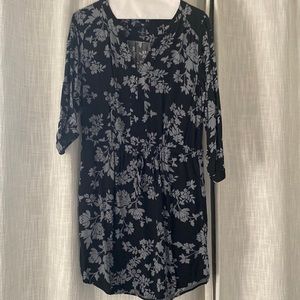 Cute black and gray with cinched waist